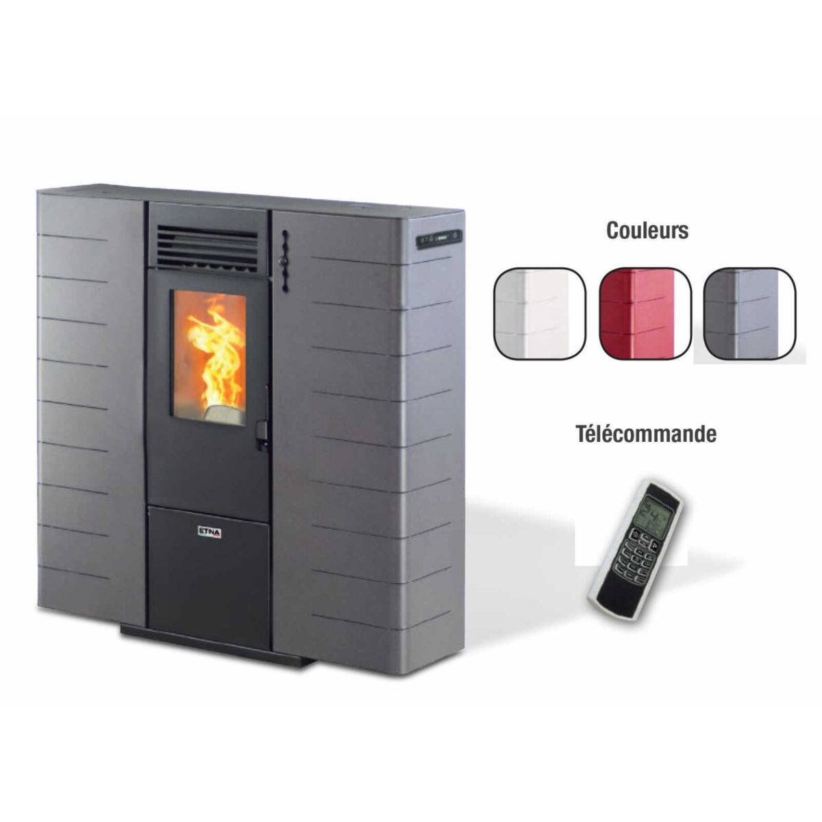 POÊLE À GRANULÉS RICANTO CANALISABLE 10KW – Image 2