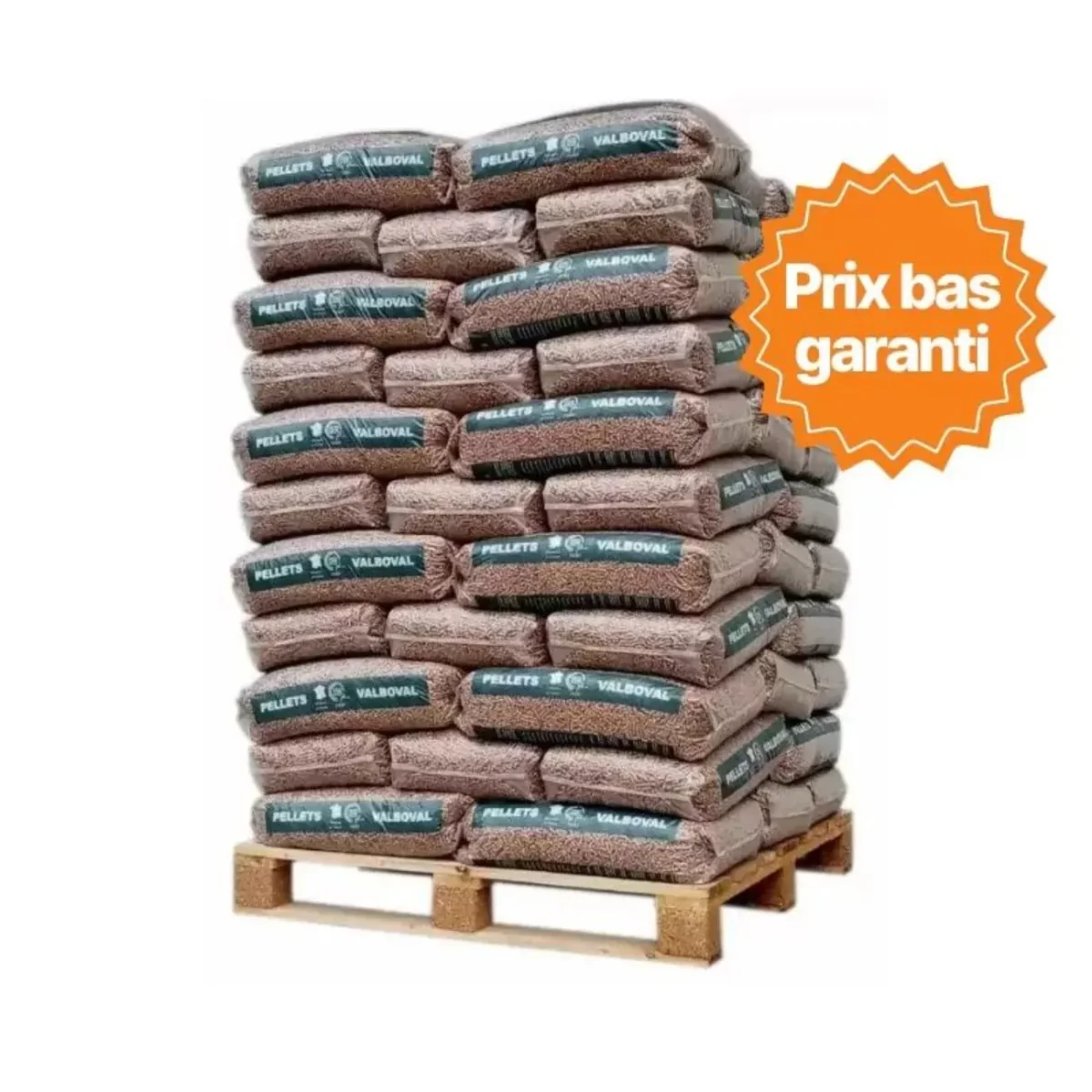 Granulés de bois Premium 338€ la palette (Sac de 15 kg Palette de 65 sacs) – Image 2
