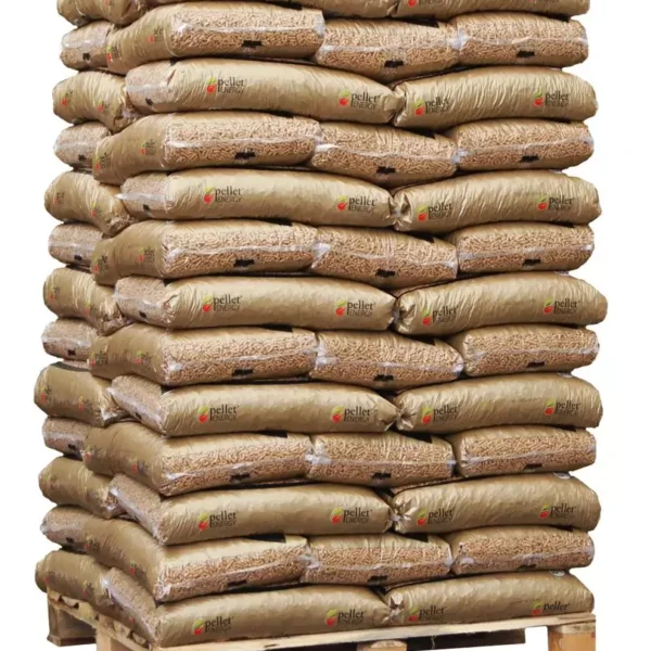 Granulés de bois Premium 338€ la palette (Sac de 15 kg Palette de 65 sacs)